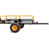 Wiltec Wiltec, Zubehör Gartenmaschinen, Kippanhänger bis 450kg für Rasentraktor, Anhänger Kipper Kippmulde Garten (Rasentraktor)