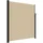 vidaXL Seitenmarkise 220 x 500 cm Beige Polyester