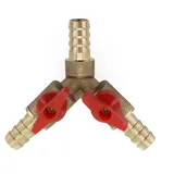 easybymall 3-Wege-Schlauchverbinder 10 mm Messing