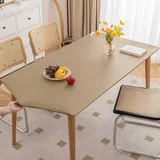 Morbuy Wasserdicht Rechteckige Elastische Tischdecke, Rechteckig Tischdecke mit Gummizug Spanntischdecke Gartentischdecke für Picknick Camping Partys (Hellbraun,80x120cm)