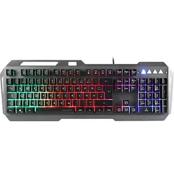 speedlink LUNERA Metal Rainbow Gaming-Tastatur grau, schwarz