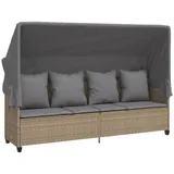 vidaXL Sonnenliege 59 x 0 x 25 cm Beige