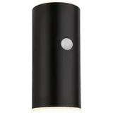 B.K.Licht Außenwandleuchte Akku 7x8,5x15,5 cm 700 lm Dimmbar Schwarz