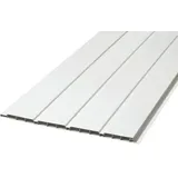 BaukulitVox Basic-Line Wandpaneel B25  (Weiß, 3.000 x 255 x 10 mm)