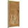 vidaXL Gartentor 105 x 180 cm Braun/Metall