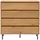 miliboo Kommode mit 4 Schubladen 100 cm Eiche / Beige