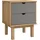 vidaXL Nachtschrank OTTA 45 x 39 x 57 cm Braun/Grau