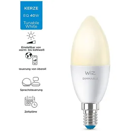 WIZ 40W E14 Kerzenform Tunable White Doppelpack