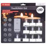 Annastore LED-Kerze LED Kerze inkl. Batterie - LED Teelichter flammenlos + Flackerlicht, Teelichter elektrisch