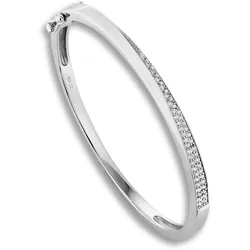 Silberarmband ONE ELEMENT "Zirkonia Armreif aus 925 Silber", silber, Armbänder, Damen, Damen Silber Schmuck