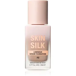 Makeup Revolution Skin Silk Serum Foundation Leichtes Make-up mit aufhellender Wirkung Farbton F3 23 ml