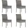 vidaXL Gartenstuhl 50,1 x 98,6 x 46,3 cm grau 4 St.