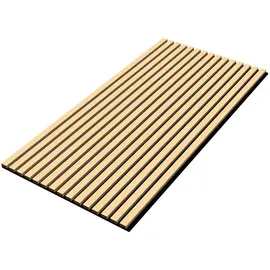 [neu.holz] Akustik Wandpaneel Vang Beige 4 St. 120 x 60 cm