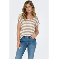 Only ONLLIRA LIFE V-Shirt Braun XL