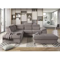 sit&more Ecksofa »Cabrio L-Form, B: 274 cm, mit Sitztiefen-, Arm- & Kopfteilverstellung« 3 Nierenkissen, Federkern, optional Bettfunktion und Stauraum