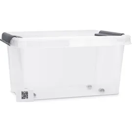 Plast Team Aufbewahrungsbox PROBOX mit Rollen 70 Liter transparent