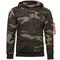 Alpha Industries Kapuzenpullover Back Print Hoodie Camo - M