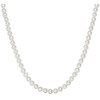 Valero Pearls Halskette Sterling Silber Süßwasser-Zuchtperle in Silber Ketten Damen