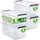 DEUBA Aufbewahrungsbox 20 x 12 x 30 cm 4-tlg. transparent