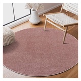 Carpet City Teppich »233-82-FANCY900«, rund, rosa