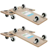 Baumarktplus 4er Set Transportroller SOFT WHEEL indoor MDF Platte