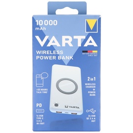 Varta Wireless Power Bank 10000 mAh weiß