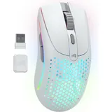 Glorious PC Gaming Race Glorious Model O 2 Wireless - Matte White - Gaming Maus (Schwarz mit RGB)