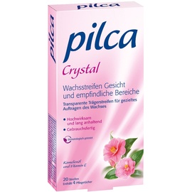 Pilca Crystal Kaltwachsstreifen Gesicht und empfindliche Bereiche 20 St.