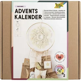 Folia Adventskalender Set Makramee 55-teilig 2023 9386
