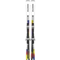 SALOMON All-Mountain Ski E ADDIKT PRO + Z12 GW F80, White/Black/Safety Yellow, 177