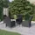vidaXL Garten-Essgruppe 5-tlg. Dunkelgrau