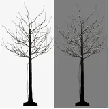 Gartenpirat Lichterbaum 150 cm schwarz 120 LED Baum warmweiß LED-Baum - Schwarz