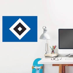 Wandtattoo WALL-ART „Hamburger SV Logo HSV“ Wandtattoos Gr. B/H/T: 60 cm x 44 cm x 0,1 cm, blau Wandtattoos Wandsticker