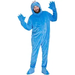 Krümelmonster Sesamstraße Kostüm für Erwachsene - 2XL