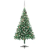 vidaXL Künstlicher Weihnachtsbaum mit LEDs Kugeln 180 cm 564 Zweige