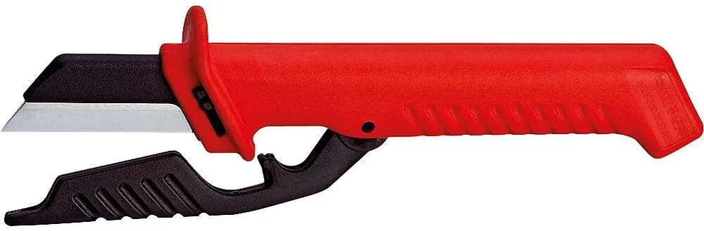 Kabelmesser KNIPEX isoliert bis 1000V mit Klingenschutz
