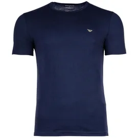 Emporio Armani Herren T-Shirt, 2er Pack - ENDURANCE, Rundhals, Regular Fit, Stretch Cotton Beige/Blau L