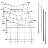Estexo Teichzaun 1 cm x 78 cm Anthrazit/Weiß