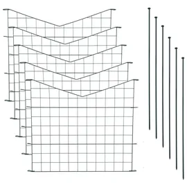 Estexo Teichzaun 1 cm x 78 cm Anthrazit/Weiß