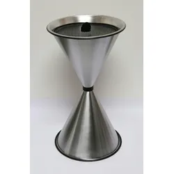 Standaschenbecher Edelstahl Diabola 71x40cm SZAGATO Made in Germany Aschenbecher für draußen mit Deckel Standaschenbecher Stand Aschenbecher outdoor