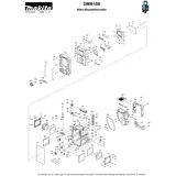 Makita DMR108B Ersatzteile | Akku-Baustellenradio 7,2 V - 18 V | Ersatzteilliste