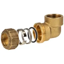 ITAP SpA Messing Klemmverbinder 90° 1 Zoll x 32 mm goldfarben
