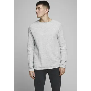 JACK & JONES Strickpullover Hill in Hellgrau-M