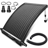 monzana Poolheizung Solar Anthrazit 112x55x14cm Sonnenkollektor Solarheizung