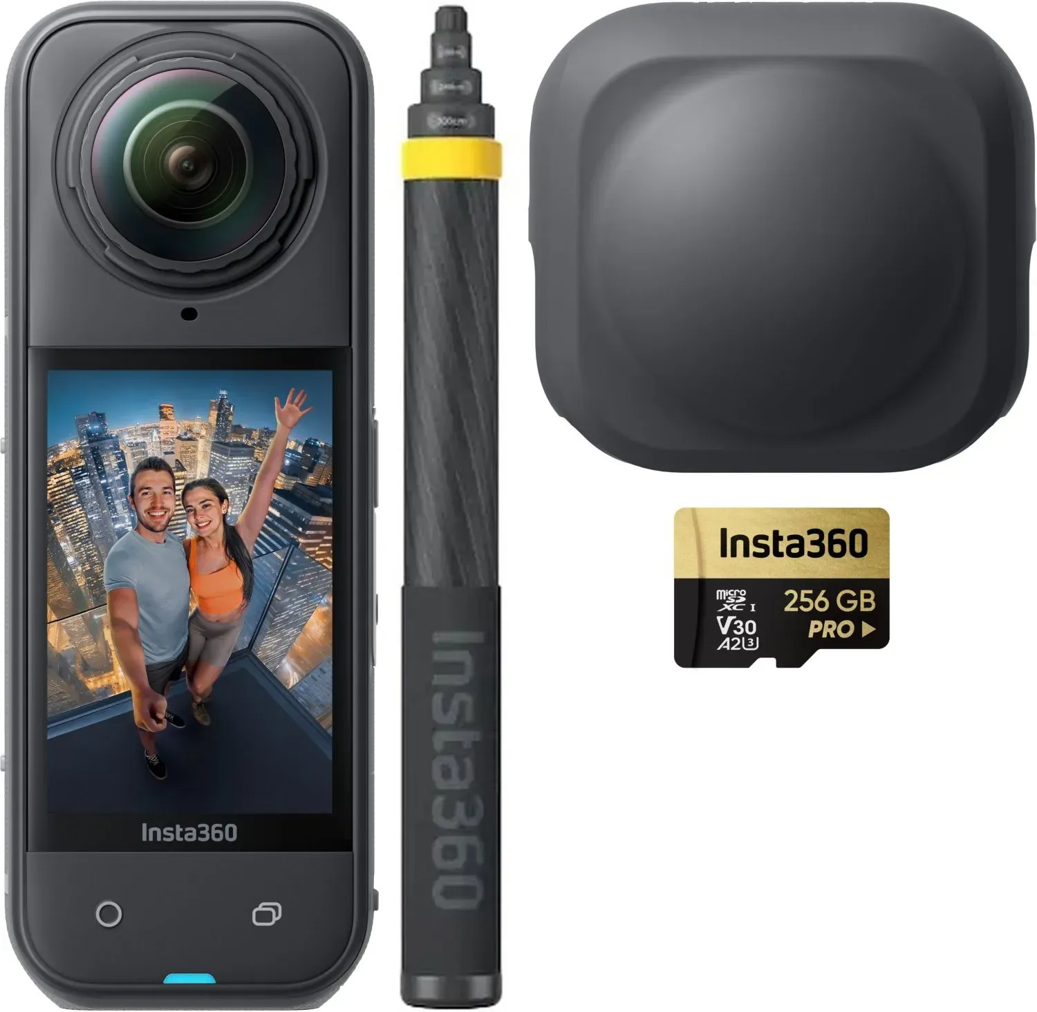 INSTA360 X5 No Drone No Problem-Bundle + Micro SDXC 256GB V30 A2 U3