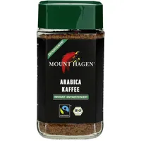 (91,67 EUR/kg) Mount Hagen Bio Arabica Kaffee Instant entkoffeiniert 6x100g