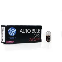 Glühlampe M-TECH T2W BA9s 2W 24V