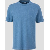 s.Oliver T-Shirt in melierter Optik, blau, L
