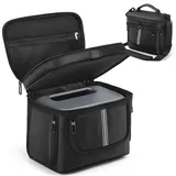 EUGOOCX Reisetasche kompatibel mit BLUETTI AC2A tragbarer Powerstation, Tragetasche für Outdoor-Powerbank, Ladekabel und Zubehör, Schwarz , Tragetasche