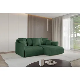 altdecor Ecksofa Cord 2-Sitzer Grün